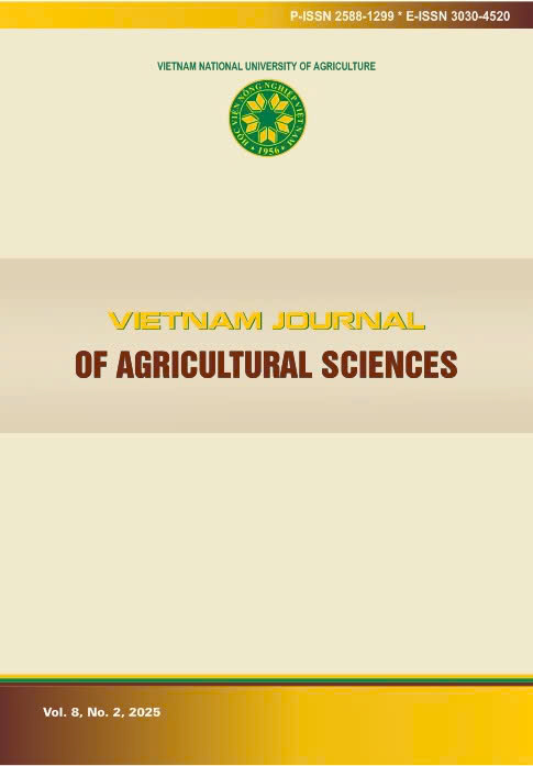 					View Vol. 8 No. 2 (2025): Vietnam Journal of Agricultural Sciences
				