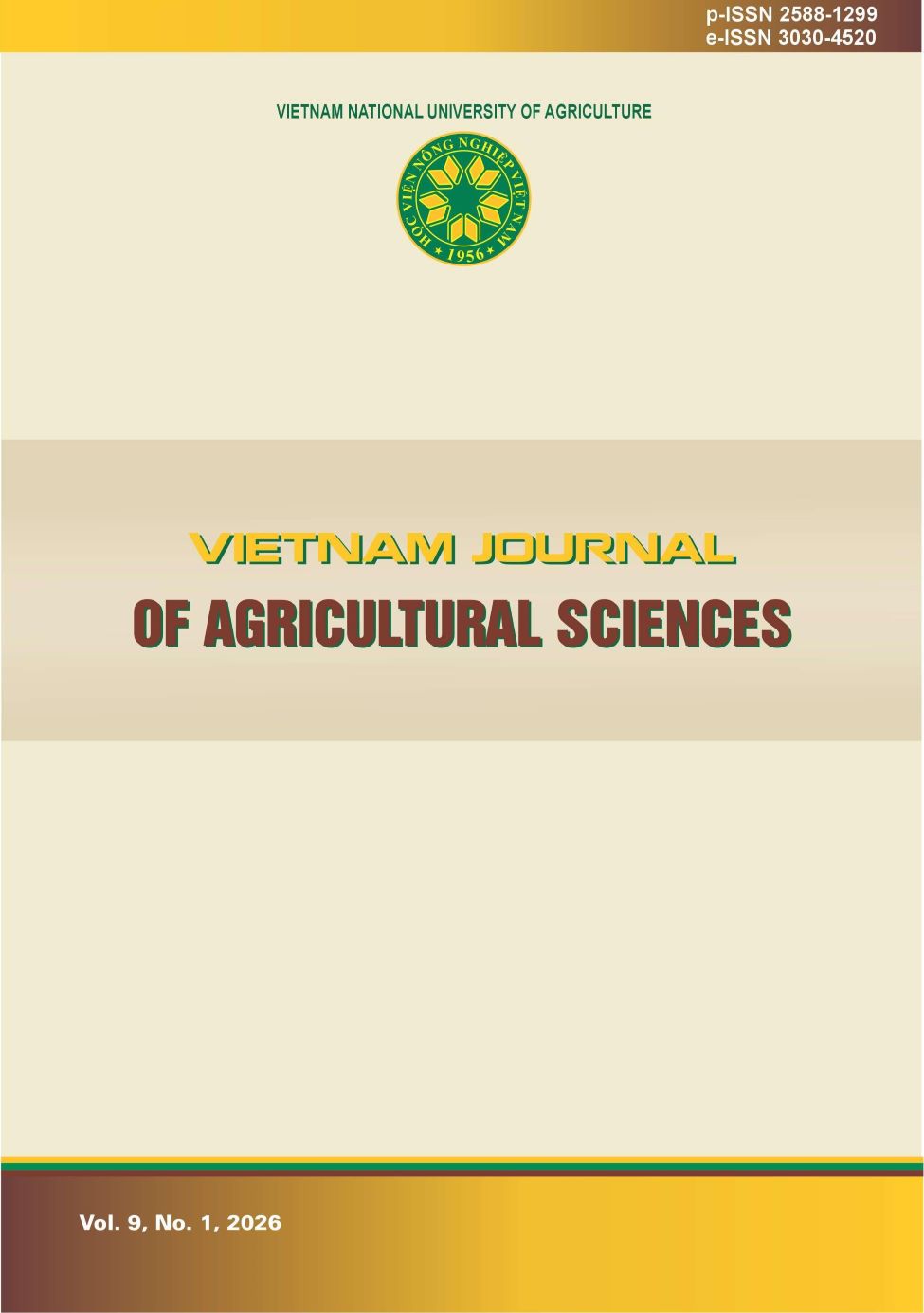 					View Vol. 9 No. 1 (2026): Vietnam Journal of Agricultural Sciences
				
