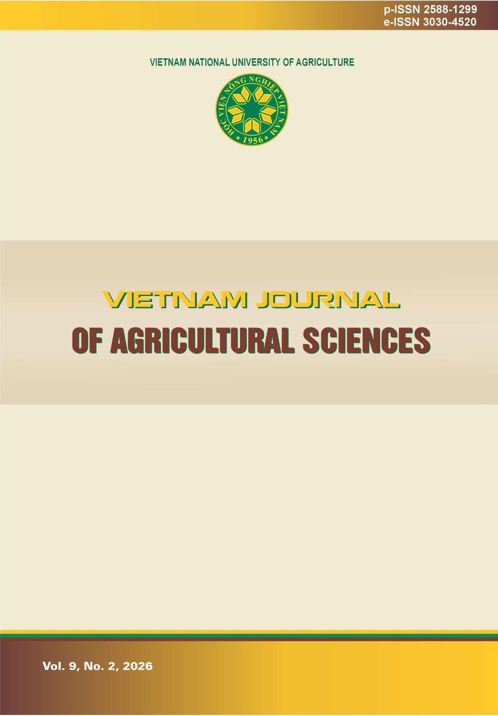 					View Vol. 9 No. 2 (2026): Vietnam Journal of Agricultural Sciences
				